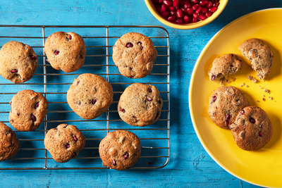 Pomegranate Chocolate Chip Cookies