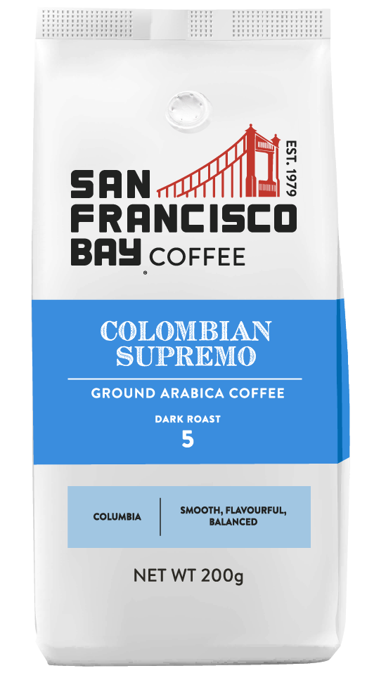 Colombian Supremo Ground Coffee, 200g Bag