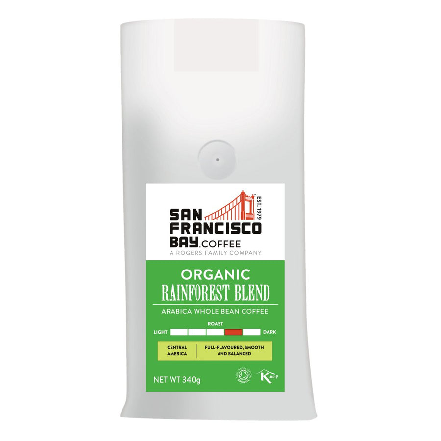 Organic Rainforest Blend Whole Bean Coffee 340g